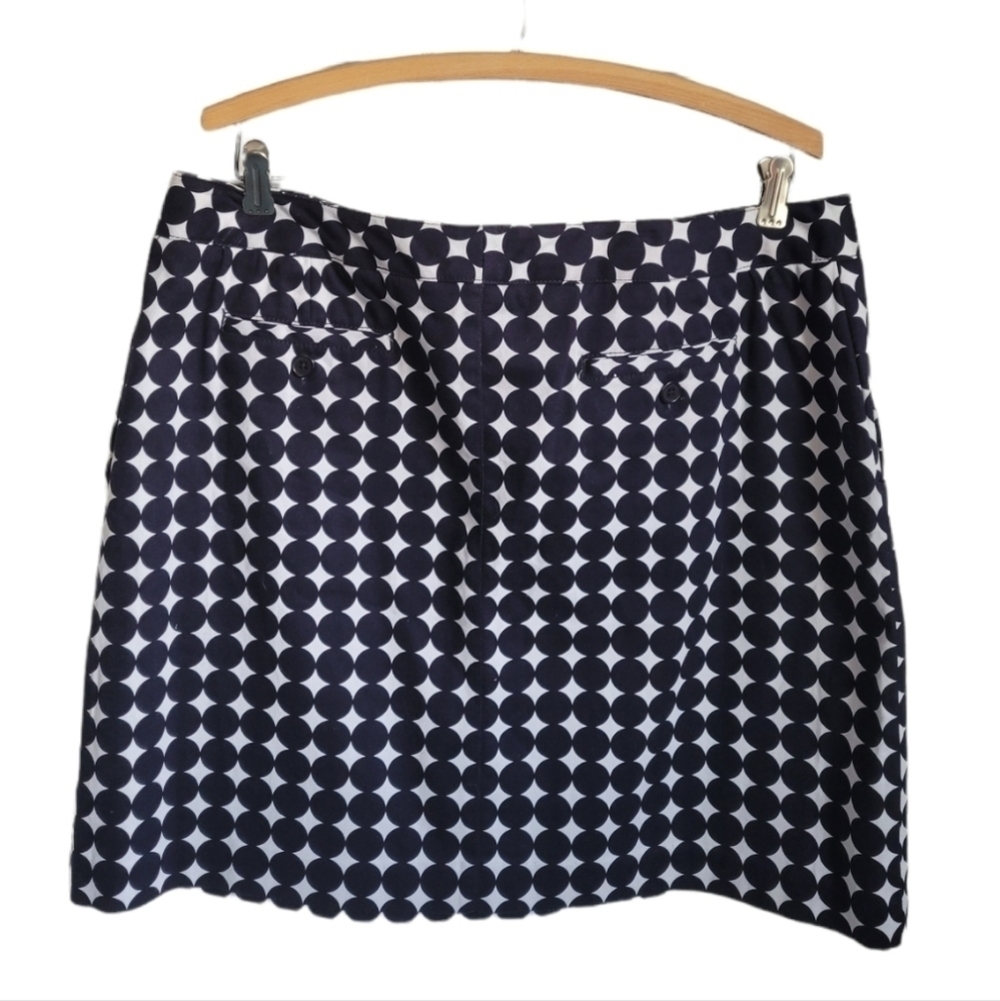 NWT Larry Levine Polka Dot Mini Skirt with Pockets, Size 14 - Picture 5 of 5